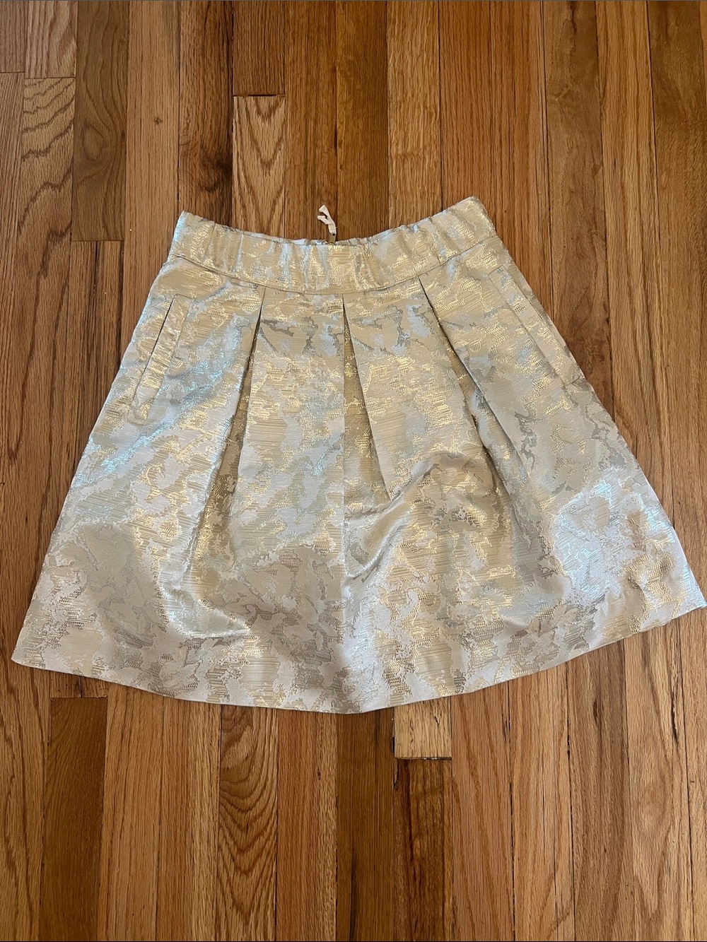 Maeve Ivory Metallic Brocade Circle Skirt